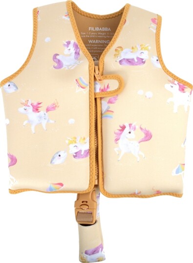 Filibabba Svømmevest 1–2 år Uv50+ Unicorn Shores Filibabba Onesize Svømmevest Gul Filibabba Svømmevest 1–2 år Uv50+ Unicorn Shores Filibabba Onesize Svømmevest Gul