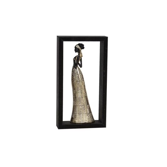 Romimex Dekorativ Figur Brun Dame 17 x 32 6 cm