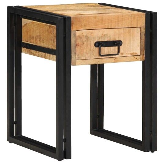 Sidebord 40x40x50 cm Solid Grovt Tre Mango