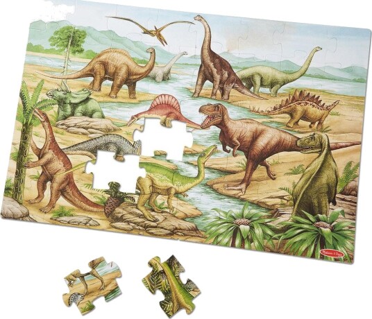 Melissa & Doug Gulvpuslespill Dinosaurer 48 Brikker Melissa & Doug Gulvpuslespill Dinosaurer 48 Brikker