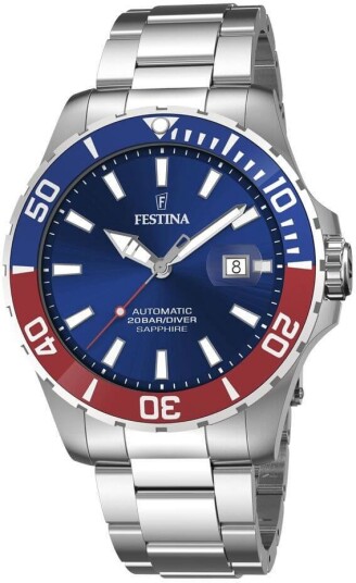 Festina Herreklokke F20531 5 Diver Blå/Stål Ø44 mm Festina Herreklokke F20531 5 Diver Blå/Stål Ø44 mm