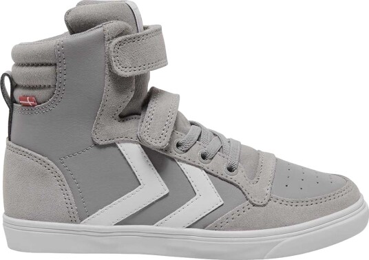Hummel Slimmer Stadil Leather High Jr - Grey - 34 Hummel Slimmer Stadil Leather High Jr - Grey - 34