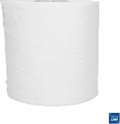 Håndklæderulle Techline 1 Lag Ø19 X B19 X 245M M/Hylse Genbrugsfiber. Hvid,6 Rl/Krt