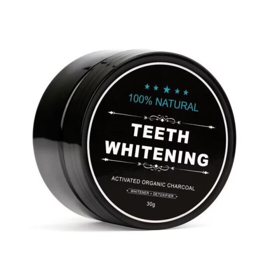 Vitu Teeth Whitening 100% organisk svart tannkrem med aktivt kull 30 g