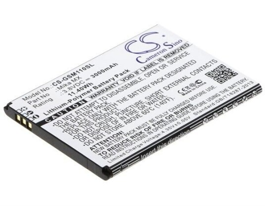 Gsmart Batteri (3000 mAh 3.8 V) passende til Gsmart Mika MX