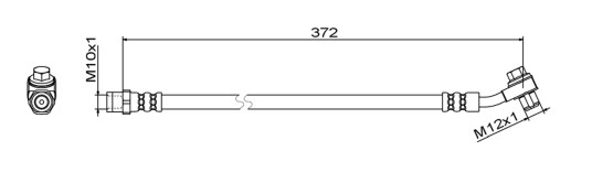 Bremseslange METZGER 4111795