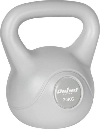 Kettlebell bitumiczny 20 kg pilka REBEL ACTIVE