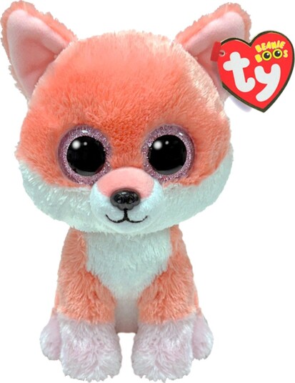 Ty Kosedyr Beanie Babyer 15 cm Vixen Ty OneSize Kosedyr Hvit Rosa