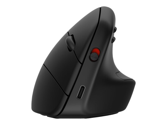 HP 925 - vertikal mus - 2.4 GHz, Bluetooth 5.3 - svart