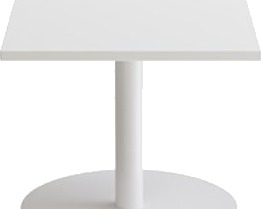 Bord Cirkum, 600X600mm, Højde 500 Mm, Birk Laminat Med Sort Stel