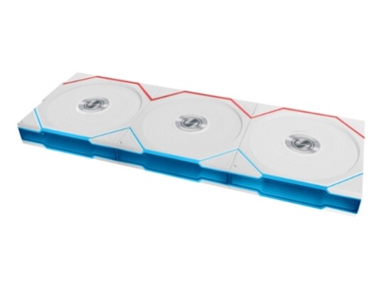 Lian Li UNI TL Wireless 120mm Kabinettvifte med Reverse Funksjon (3-pk, Hvit) Lian Li UNI TL Wireless 120mm Kabinettvifte med Reverse Funksjon (3-pk, Hvit)