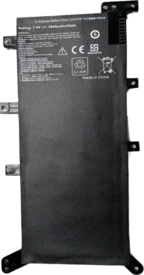 Coreparts Batteri Til Bærbar Pc Tilsvarer: Asus C21n1347 7.4 V Litiumpolymer 4900 Mah 36.26 Wh Svart MBXAS-BA0354