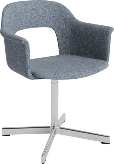 Hay Layout 234 Spisestol med Armlener og Svingbar Aluminium