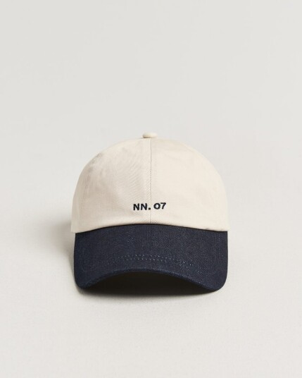 NN07 Logo Cap Raw Indigo