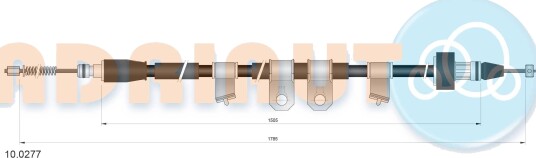 ADRIAUTO 10.0277 Tautrekk håndbremse