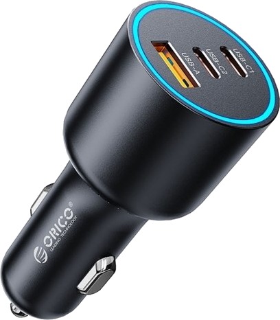 Orico Billader Hyperdrive 165W Usb-A + 2X Usb-C Svart Orico Billader Hyperdrive 165W Usb-A + 2X Usb-C Svart