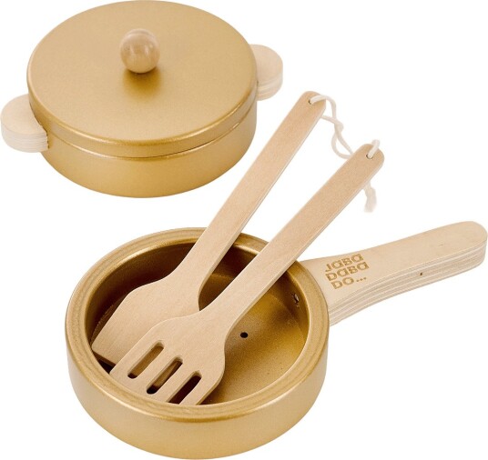 JaBaDaBaDo Pot & Pan Set Gold - MULTI COLOURED - One Size
