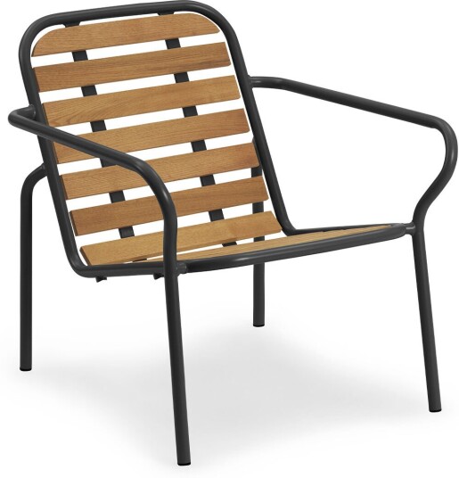 Normann Copenhagen Lounge Chair Robinia - Black - Utendørs Lenestoler - Simon Legald - Metall/tre Normann Copenhagen Lounge Chair Robinia - Black - Utendørs Lenestoler - Simon Legald - Metall/tre