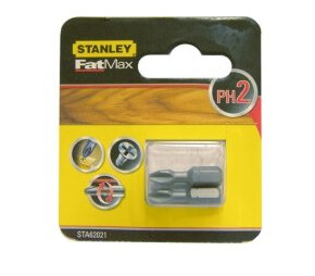 Stanley Skrutrekker Bit / Bit Ph2 X 25Mm /2Stk. Stanley Skrutrekker Bit / Bit Ph2 X 25Mm /2Stk.