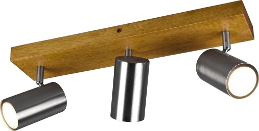 Trio Lighting Marley spotter i tak 3 spotter tre/stål