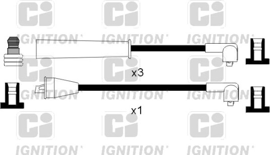 Tennplugg kabelsett QUINTON HAZELL XC874