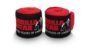 Gorilla Wear Boxing Hand Wraps, red, 3 m Gorilla Wear Boxing Hand Wraps, red, 3 m