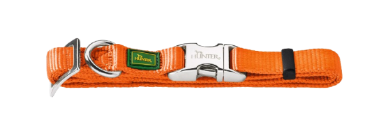 Hunter ALU-Strong Nylon Hundehalsbånd 30-45 cm - Oransje