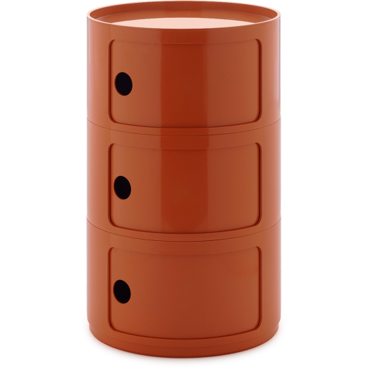 Kartell Componibili New Big Oppbevaring Med 3 Rom Oransje