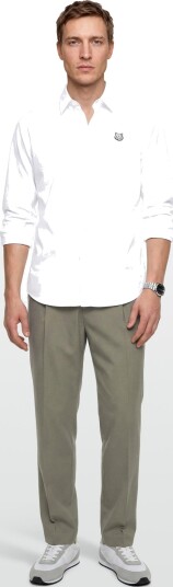Maison Kitsune Bold Fox Head Casual Shirt White M
