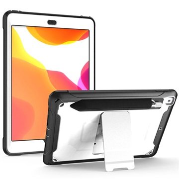 Rugged Series iPad 10.2 2019/2020/2021 Hybrid-deksel with Stativ Hvit