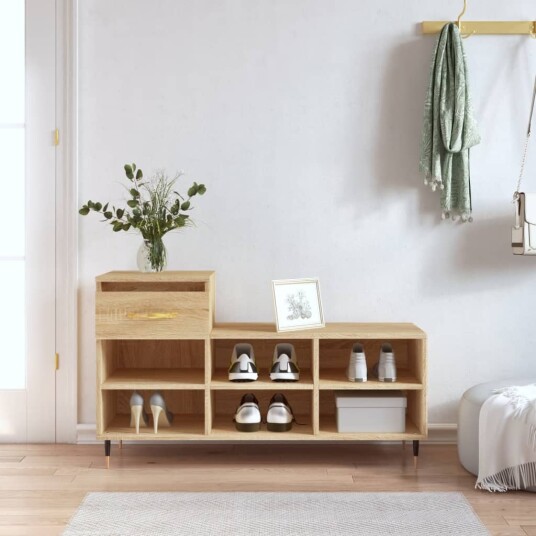 Skoskap sonoma eik 102x36x60 cm konstruert tre 8721012113985