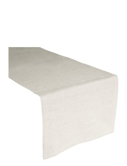 Au Maison Middag Til To-Hør Basic-Vasket - Cream - 45X140CM
