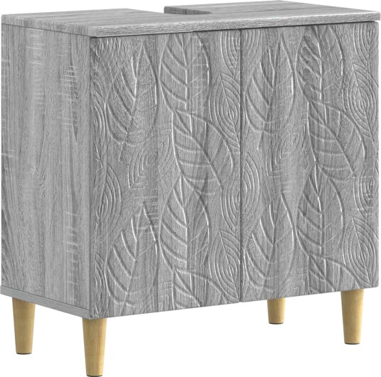 vidaXL Baderomsvaskeskap DELFT Grå Sonoma 59,5 x 31,5 x 59 cm