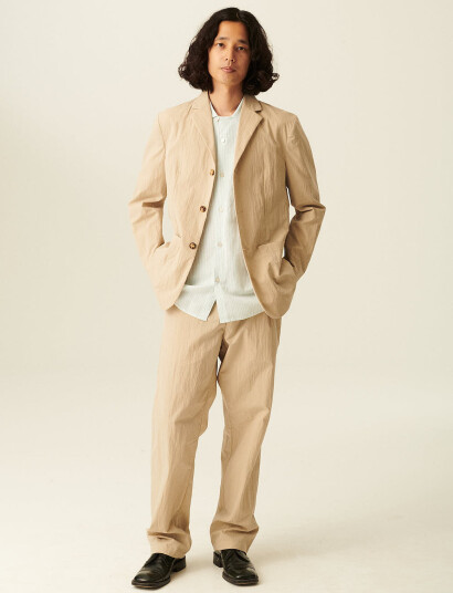 Rue de Tokyo Cedric Cotton Nylon Beige M Rue de Tokyo Cedric Cotton Nylon Beige M