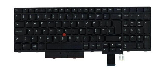 Lenovo Chicony - Brbart tastatur - til utskifting - Engelsk - Storbritannia - Svart
