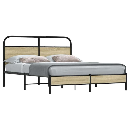  Sengeramme uten madrass sonoma eik 160x200 cm konstruert tre 8721158565075