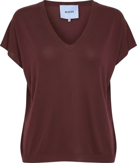 Minus Mspeyton Batsleeve Knit T Shirt Burgundy XXL