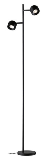Puric gulvlampe 2x3W 2700 Kelvin - 3-step dim - Svart