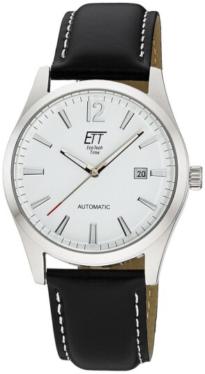 ETT Eco Tech Time Herreklokke EGS 40406 11L Motion Drive Hvit/Lær