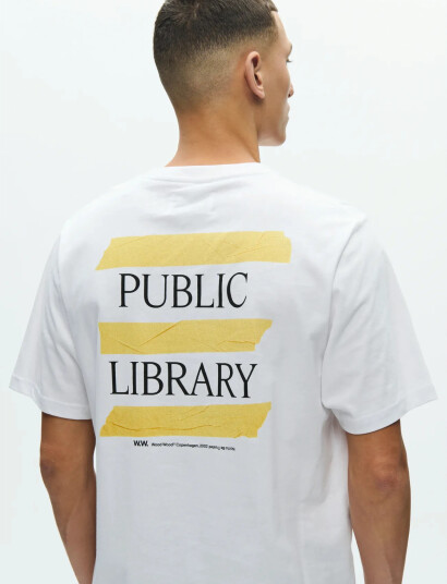 WOOD WOOD Wwbobby Tee Library 25220 White XL