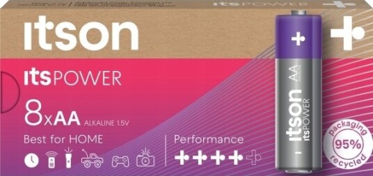 Itspower Alkaliske Batteri Lr6 Ipo/8Cb LR6IPO/8CB