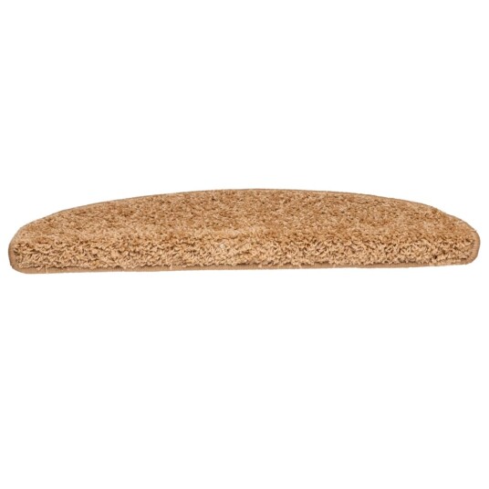 vidaXL Trappematter 10 stk 65x25 cm beige