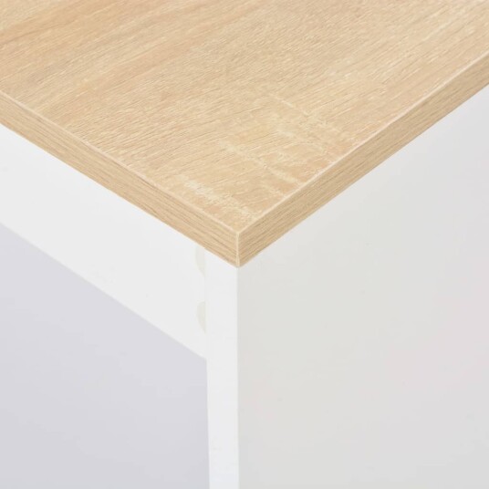 vidaXL Barbord med hylle hvit 110x50x103 cm vidaXL Barbord med hylle hvit 110x50x103 cm
