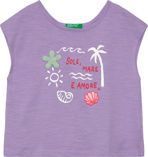 United Colors of Benetton T Shirt   Purple   98