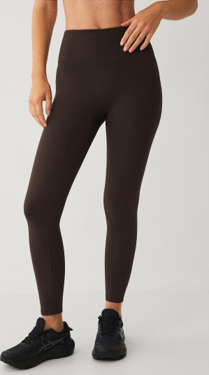Ellos STUDIO   Treningstights Studio Tights Flat Front Core   Brun