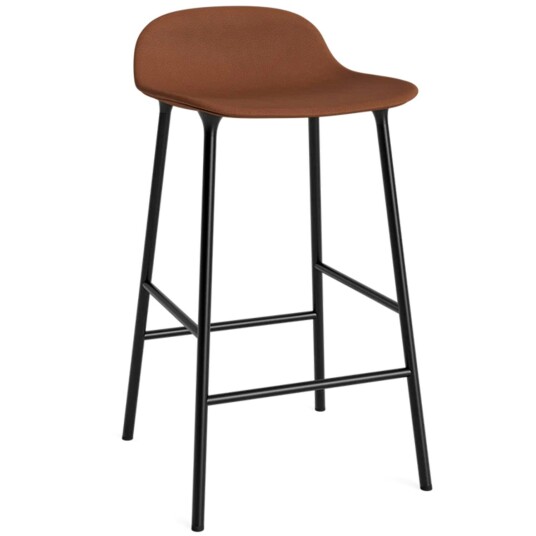 Normann Copenhagen Form Barstol 65 cm Brandy / Sort Stål Normann Copenhagen Form Barstol 65 cm Brandy / Sort Stål
