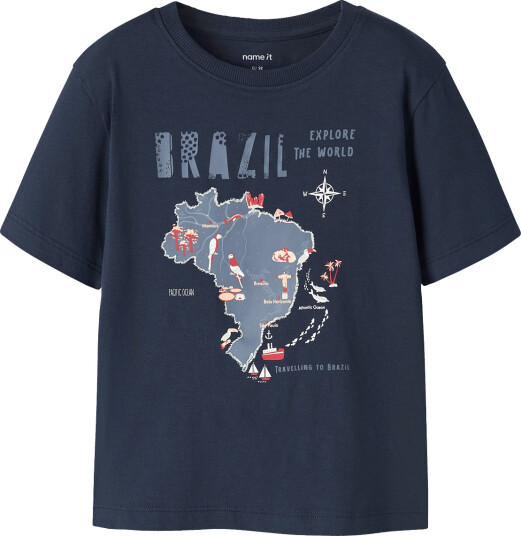 Name It Nmmhayde Ss Nreg Top Box Navy 92