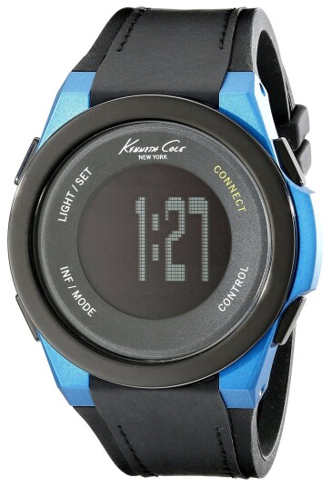 Kenneth Cole Herreklokke 10022808 Technology LCD/Gummi Ø47 mm