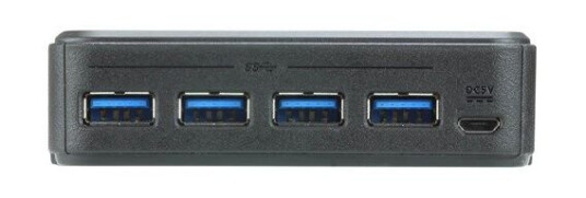 ATEN US234 - 2 x 4 USB 3.2 Gen1 Peripheral Sharing Switch USB-hub - 4 porter - Gr