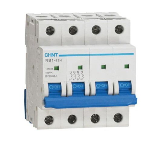 Chint Automatsikring 4-pol 13A D-Kar 10kA